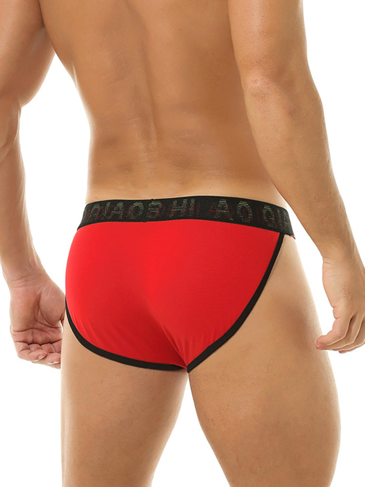 3 Pack Men's Large Pouch Button Waistband Briefs