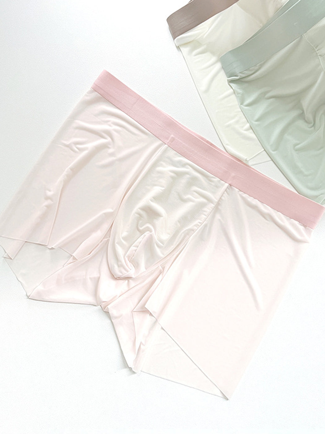 3 Pack Men's Ultra-thin Seamless Trunks