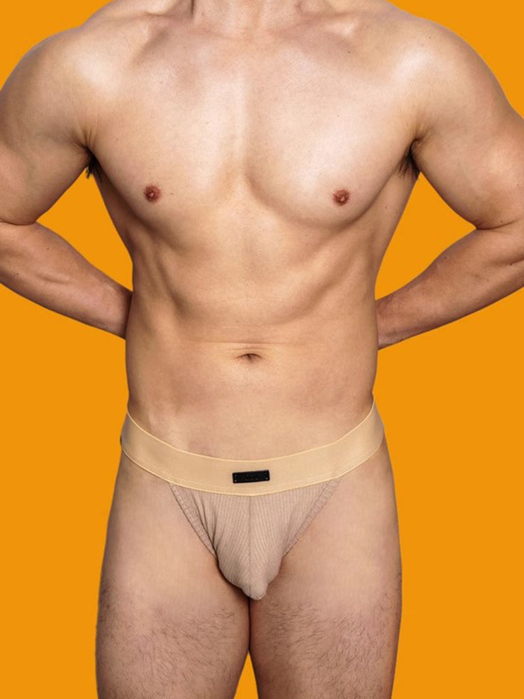 2 Pack Men's Low-rise High-cut Solid Briefs