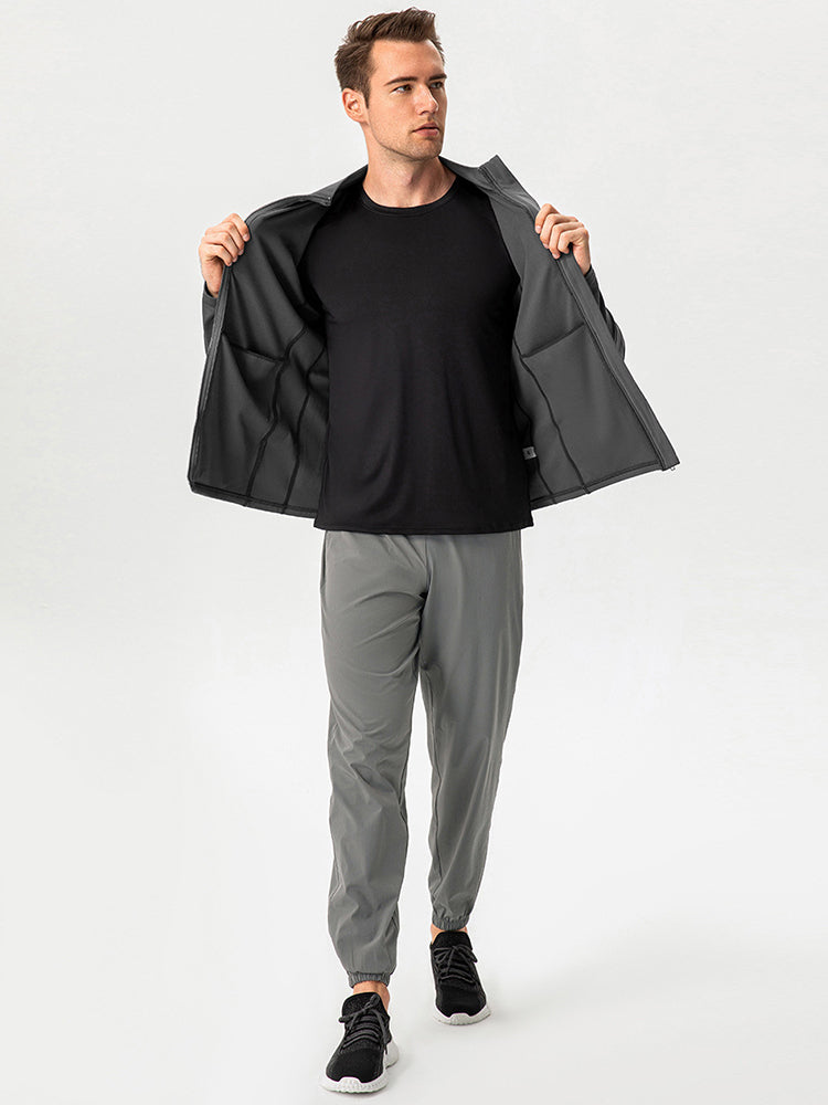 Windproof and Fluff Warm Training Coat for Men