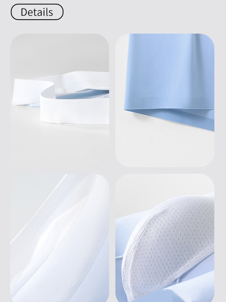 3 Pack Men's Ice Silk Gradient Quick-Dry Ultra-Thin Breathable Antibacterial Trunks