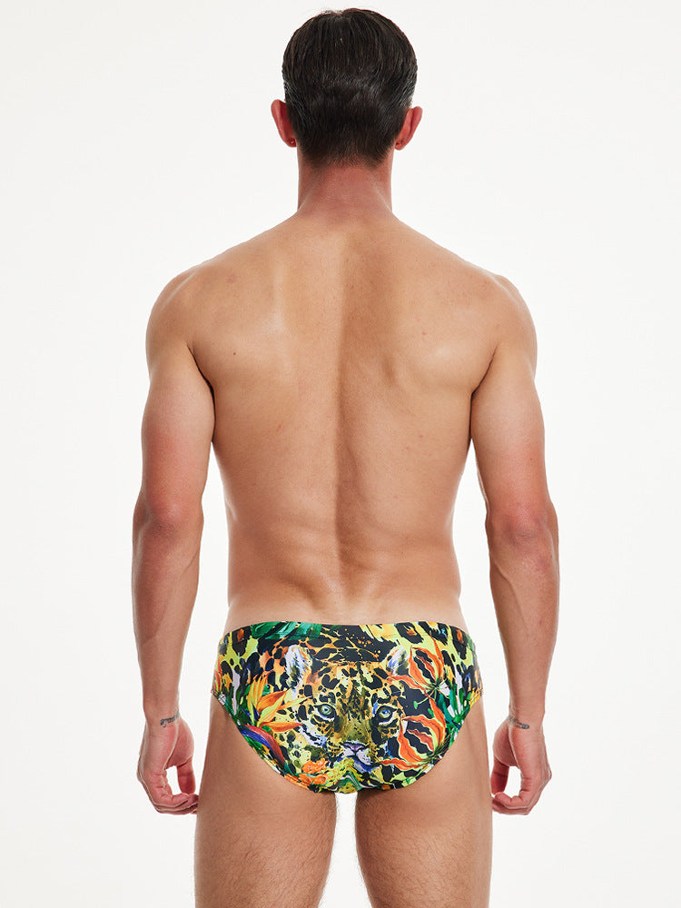 Vibrant Quick-Dry Swim Briefs for Men