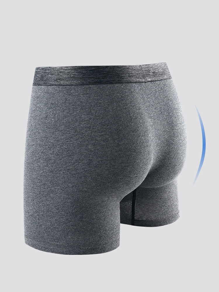 メンズ 快適コットン 擦れ防止 高伸縮性 スポーツボクサーブリーフ 4枚パック