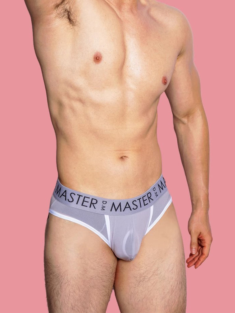 3 Pack Men's High Elasticity Quick-Dry Gun Egg Separation Wide Waist Briefs