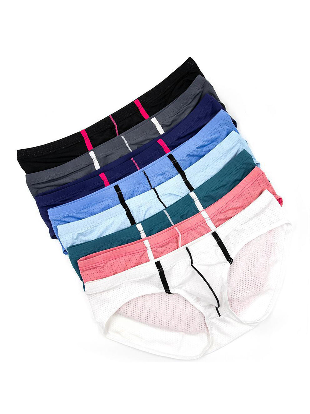 4 Pack Men's Low-rise Breathable Mesh Briefs