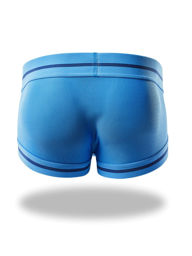 Men's Breathable Mesh Line Trunks with Fly