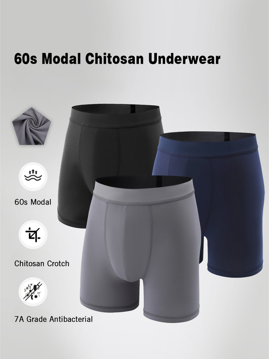 60s Lenzing Modal chitosan Underwear Men's Boxer Briefs