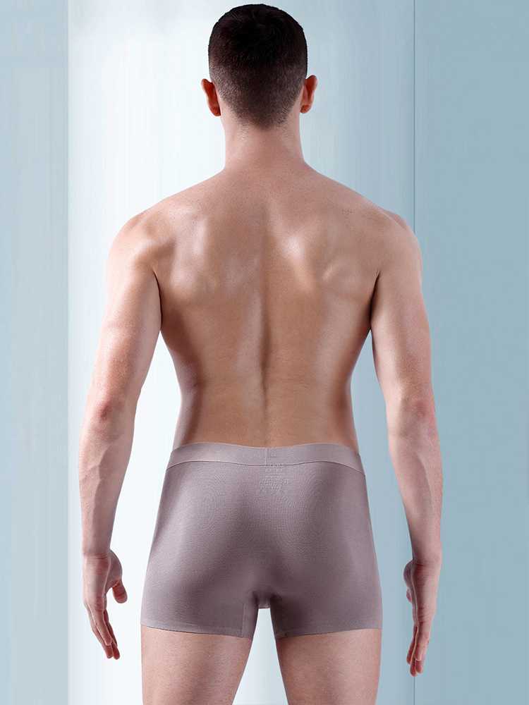 Men's Seamless Trunks with Organic Latex Support Cup