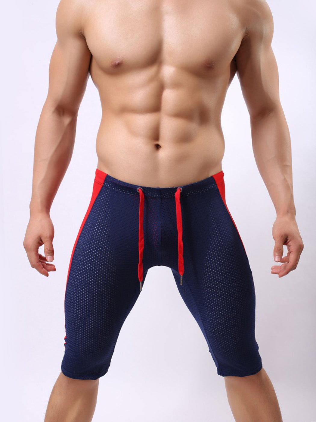 Men's Breathable Compression Shorts with Drawstring