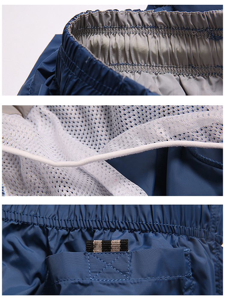 Men's Neon Drawstring Swim Board Shorts