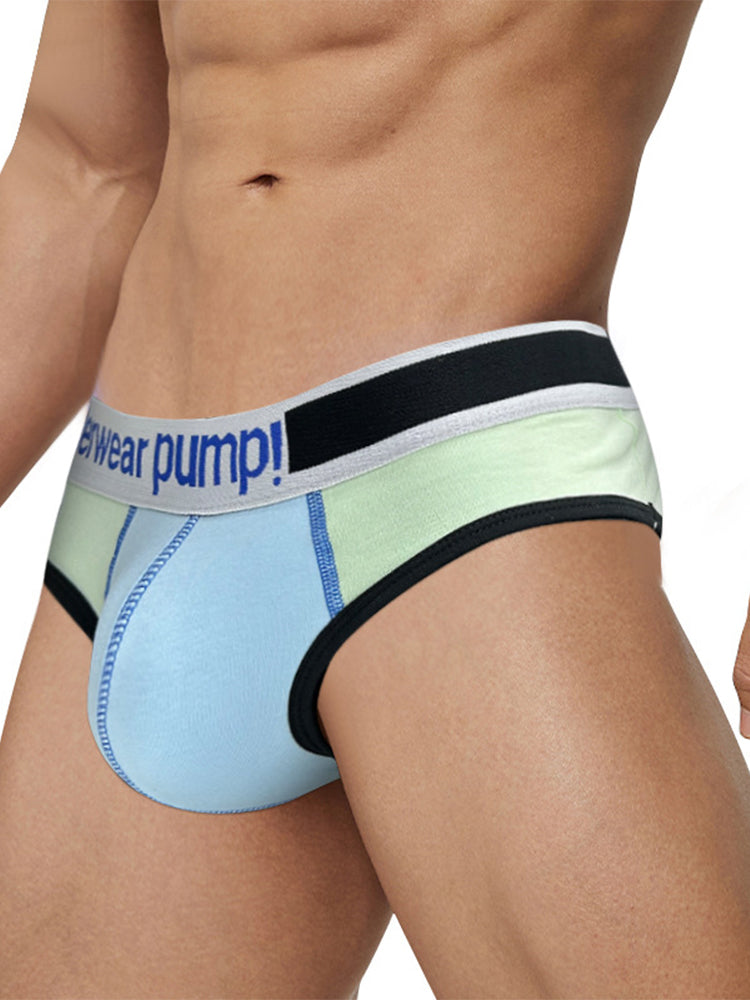 2 Pack Men's Middle-Rise Cotton Sexy Briefs