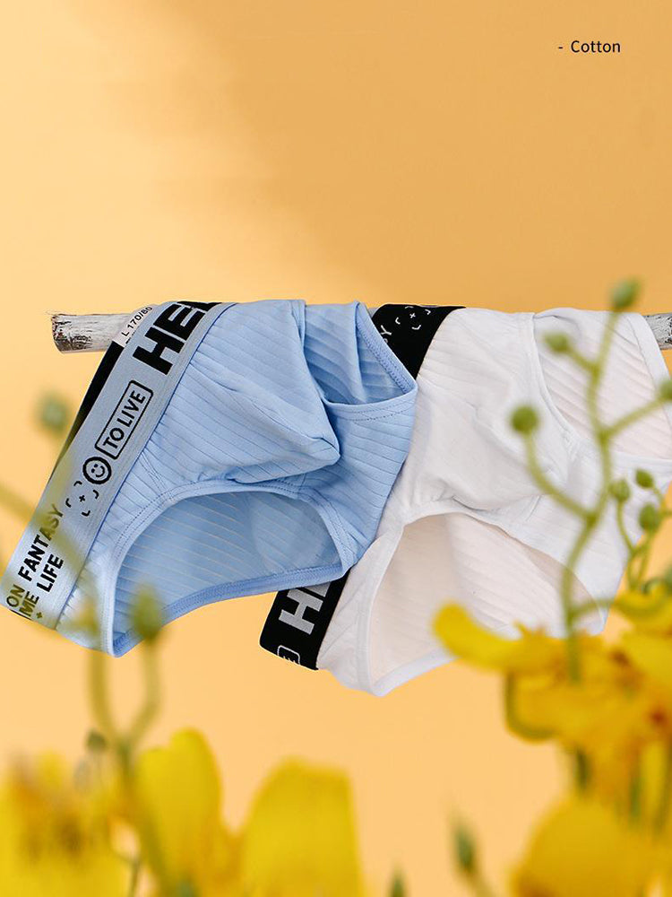 メンズ コットンリブ 通気性ブリーフ 3Dポーチ付き