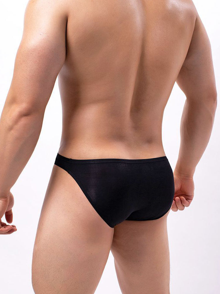 3 Pack Men's Sexy Comfortable Large Pouch Bikini