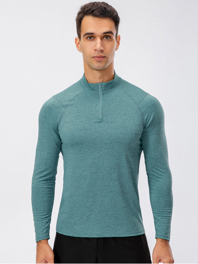 Men's Zip-Up Sports Long Sleeve Shirt