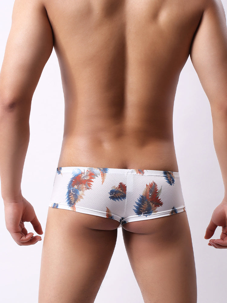 4 Pack Men's U-Pouch Low-Rise Moisture-Wicking Trunks