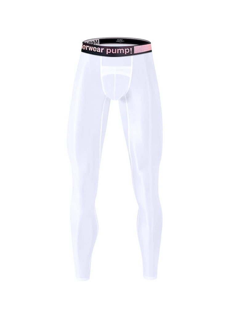 Men's Ice Silk Semi-Transparent Sexy Fitness Pants