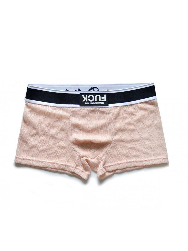 メンズ レースメッシュ 速乾性 通気性 無地トランクス 3枚組