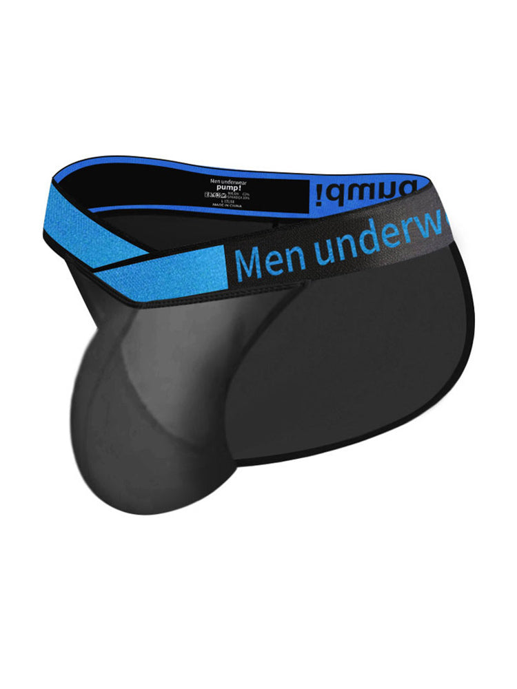 2 Pack Men's Ultra-Thin Semi-Transparent Sexy Sports Bikini