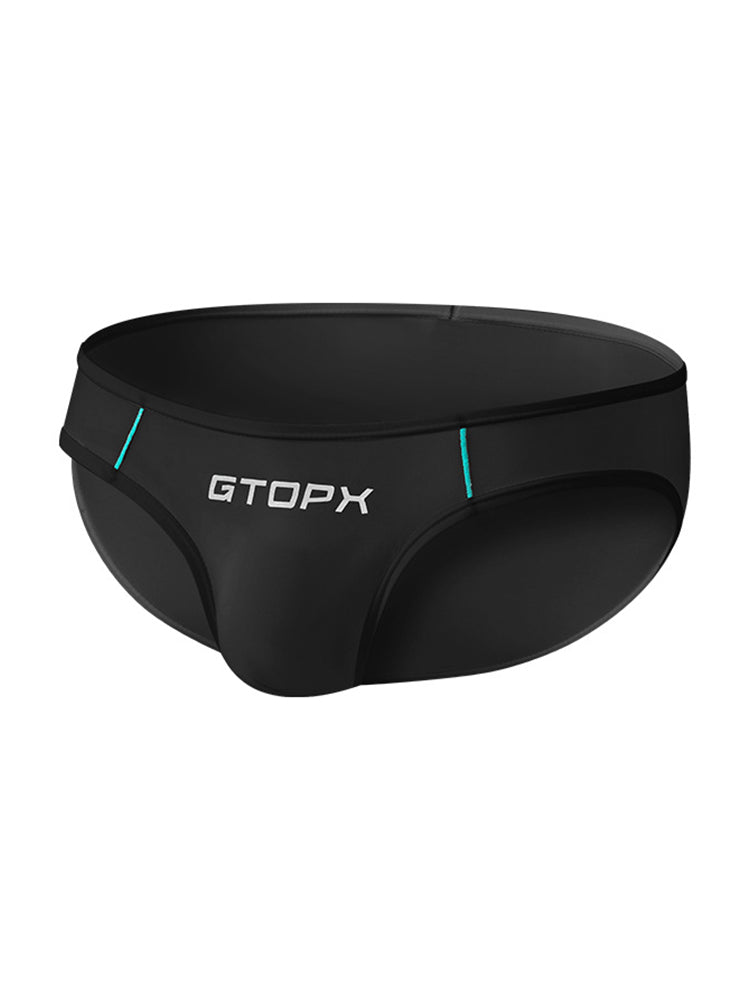 2 Pack Men's Ice Silk Single Layer U-Convex Low-Rise Sexy Semi-Transparent Bikini