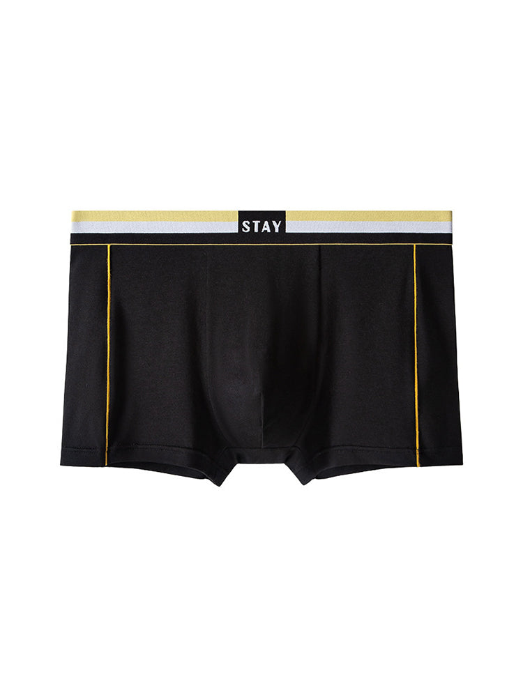 Men's Contrast Color Striped Modal Trunks