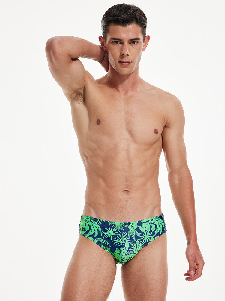 Vibrant Quick-Dry Swim Briefs for Men