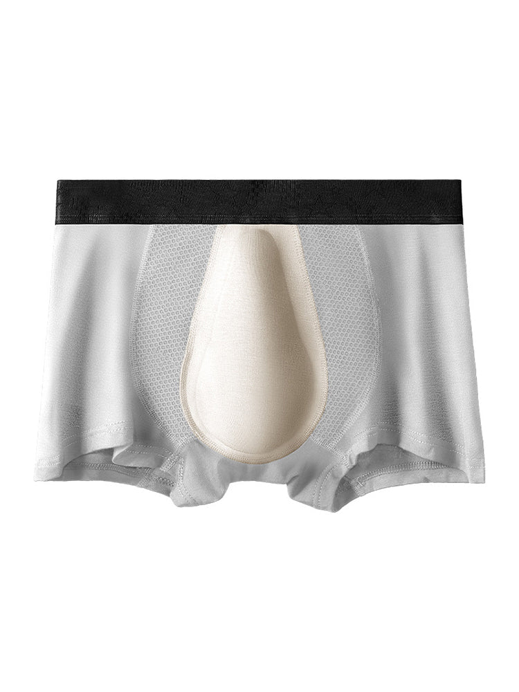 3 Pack Men's Breathable 3D Pouch Trunks