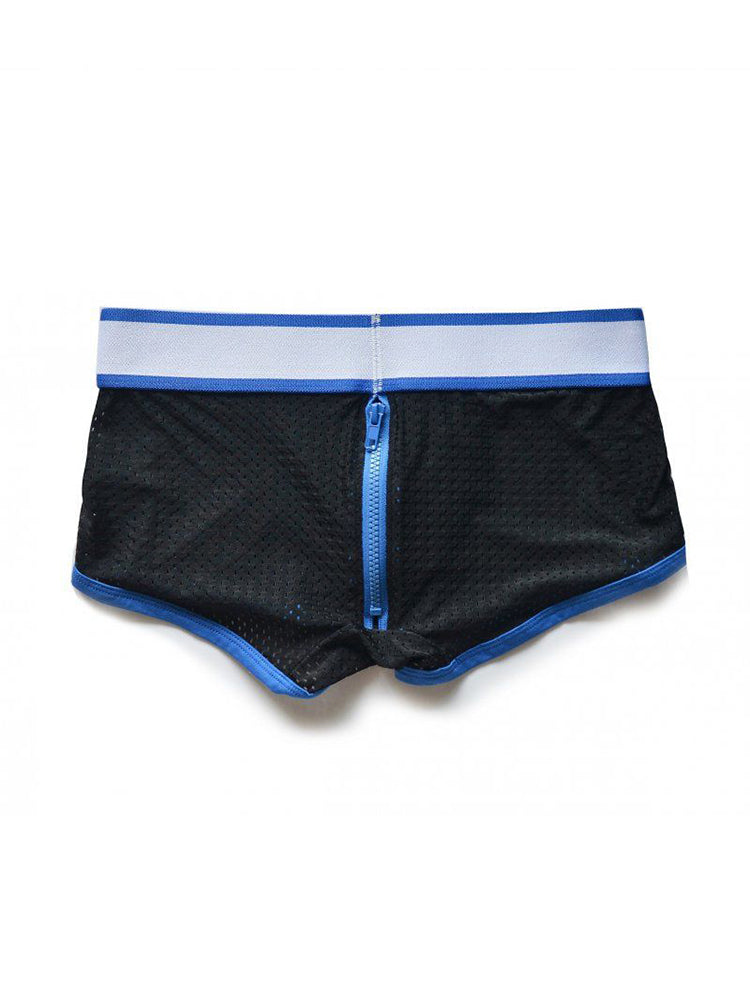 2 Pack Men's Fashionable Low-Rise Zipper Trunks