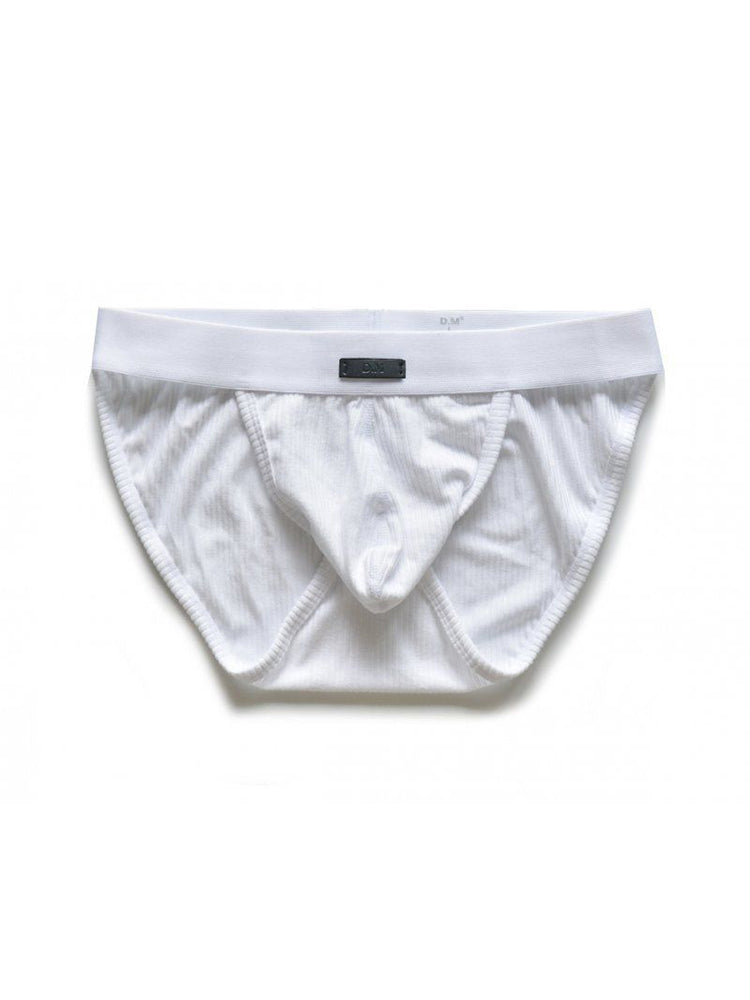 2 Pack Men's Low-rise High-cut Solid Briefs