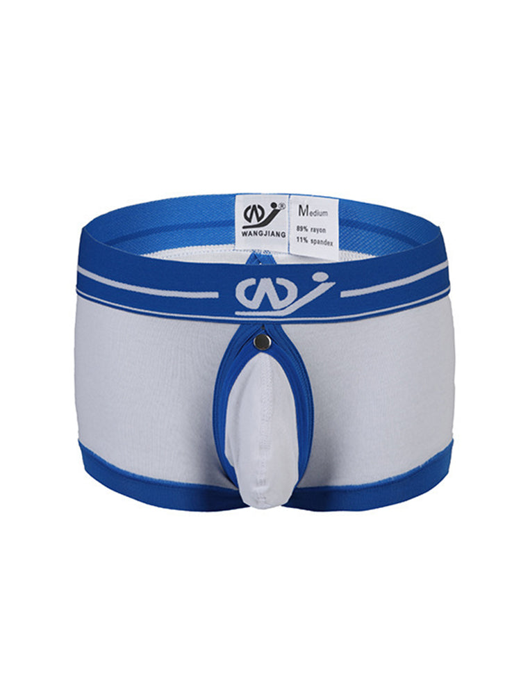 2 Pack Men's Large Pouch Back Opening Sexy Trunks