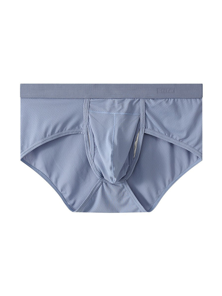 4 Pack Men's Large Pouch Separation Ice Silk Briefs