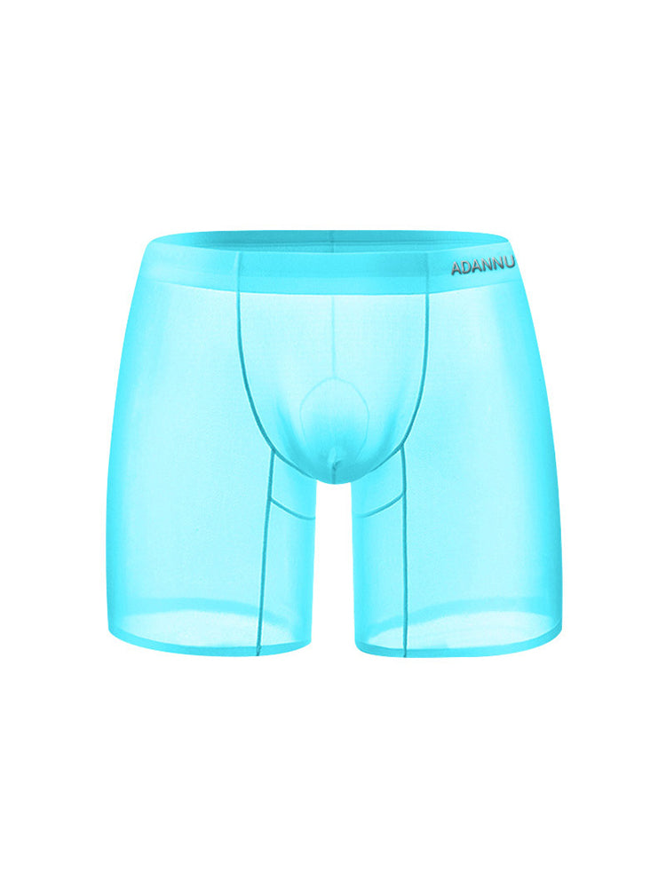 2 Pack Ultra-Thin Breathable Semi-Transparent Pouch Boxers Briefs & Midway Briefs