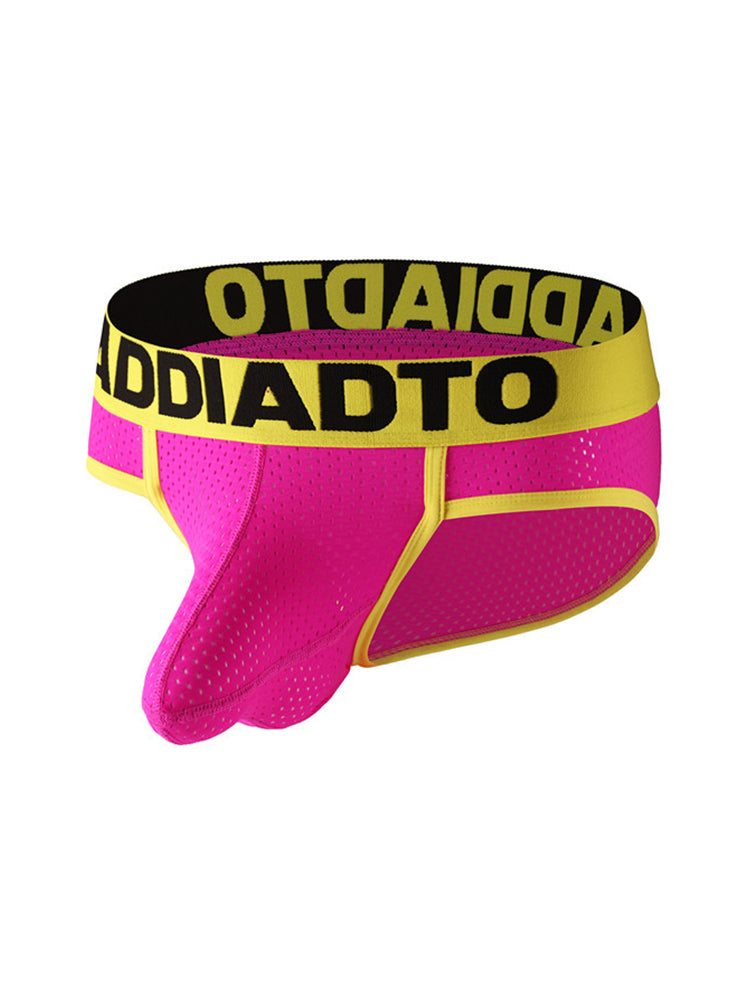 2 Pack Men's U-Pouch Mesh Low-Rise Briefs