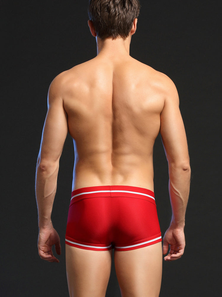 Men's Breathable Mesh Line Trunks with Fly