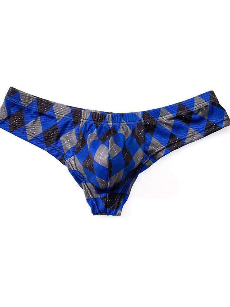 Men's Low-Rise U-Convex Print Thong