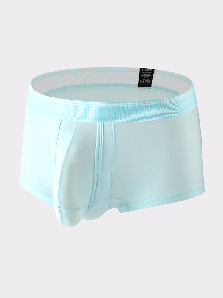 3 Pack Men's Mid-Rise Separation Breathable Elastic Trunks