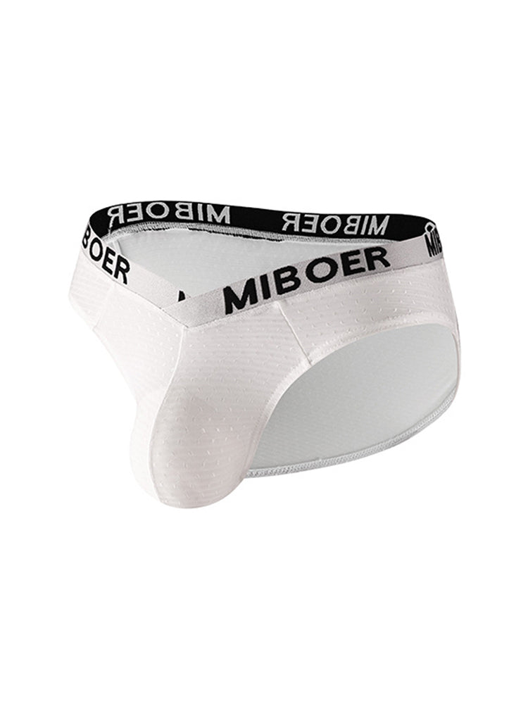 2 Pack Men's U-Pouch V-Front Low-Rise Briefs