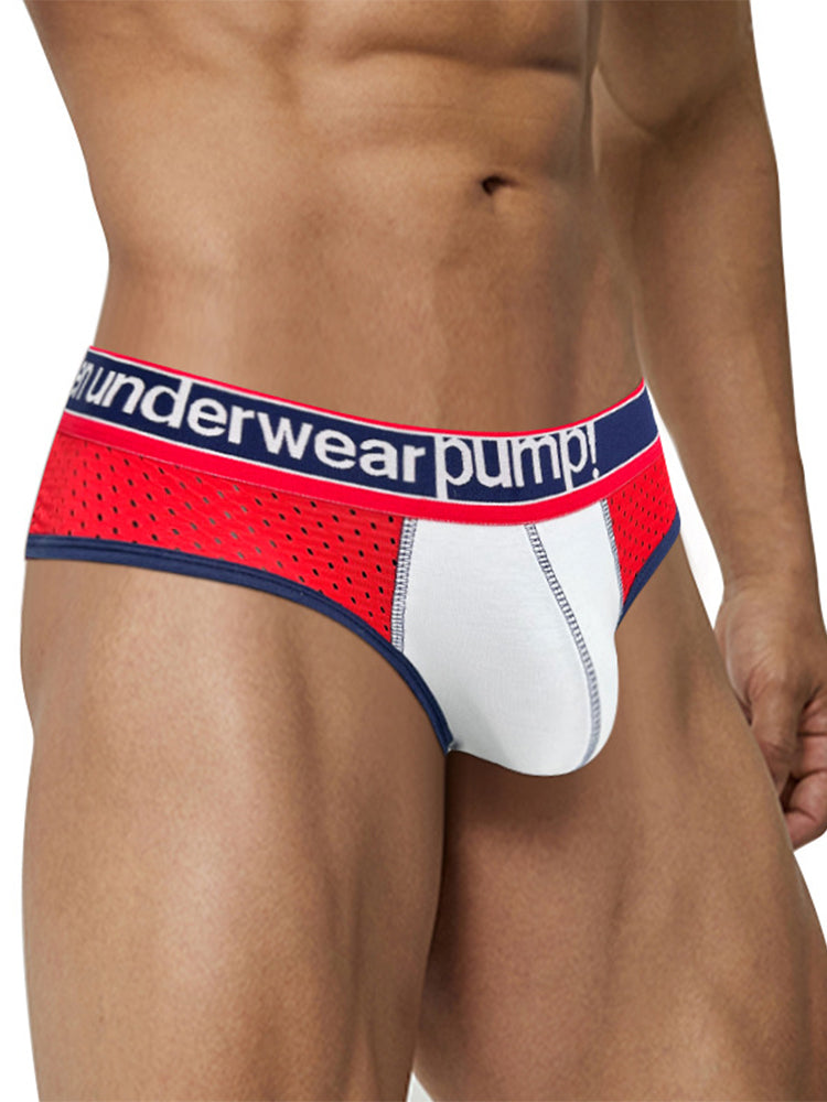 2 Pack Men's Middle-Rise Cotton Sexy Briefs