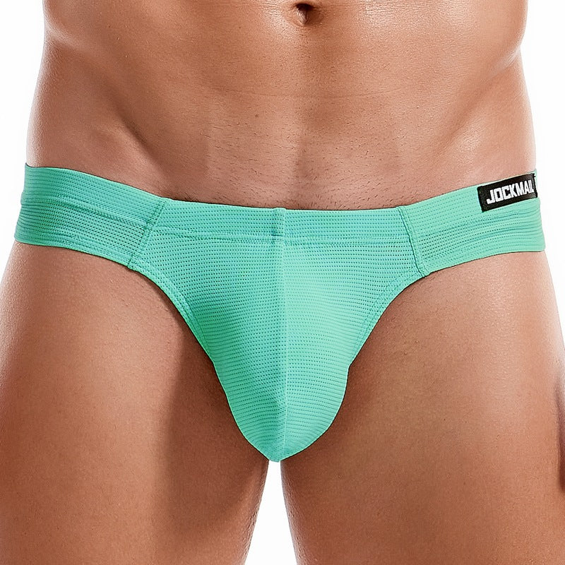 Men's Simple Breathable Mesh Pouch Bikini