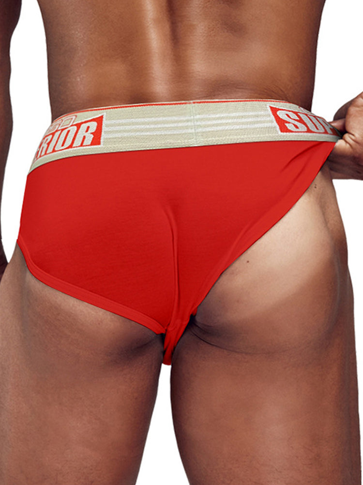 メンズ 伸縮性ウエストバンド ローライズ ポーチブリーフ