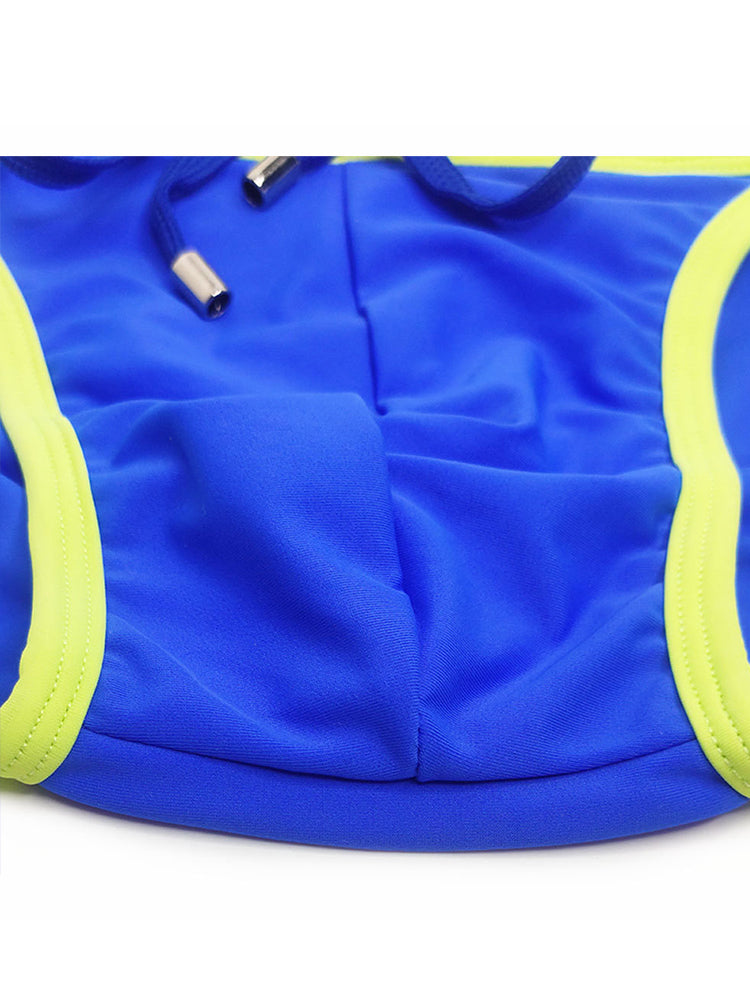 Men's Dual-Tone Swim Briefs with Removable Padding