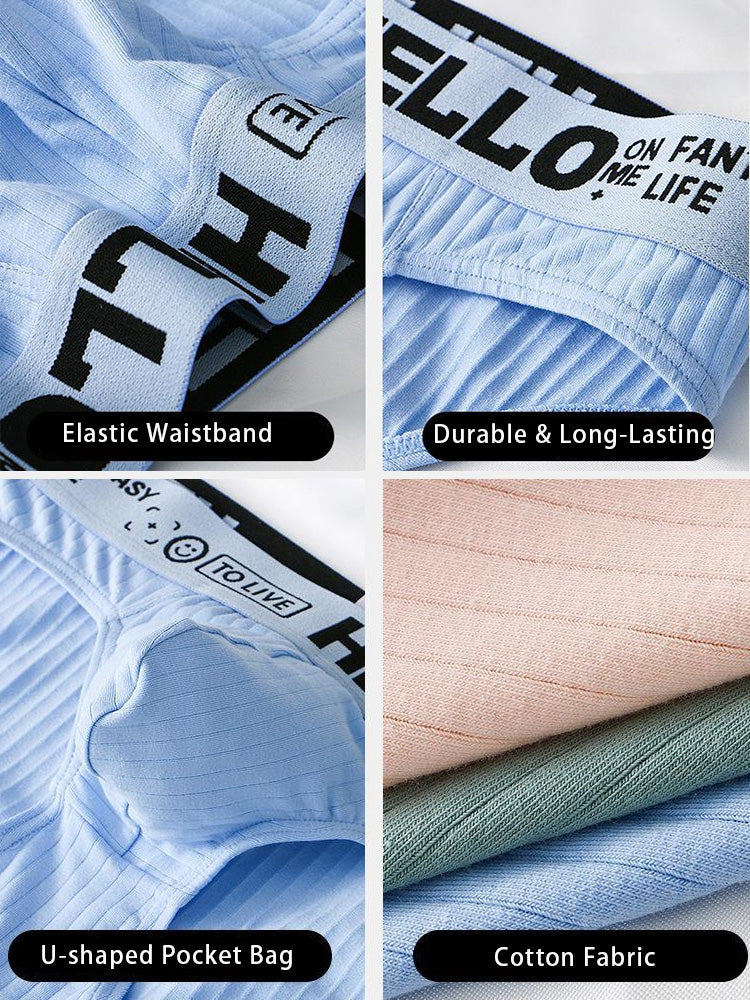 メンズ コットンリブ 通気性ブリーフ 3Dポーチ付き