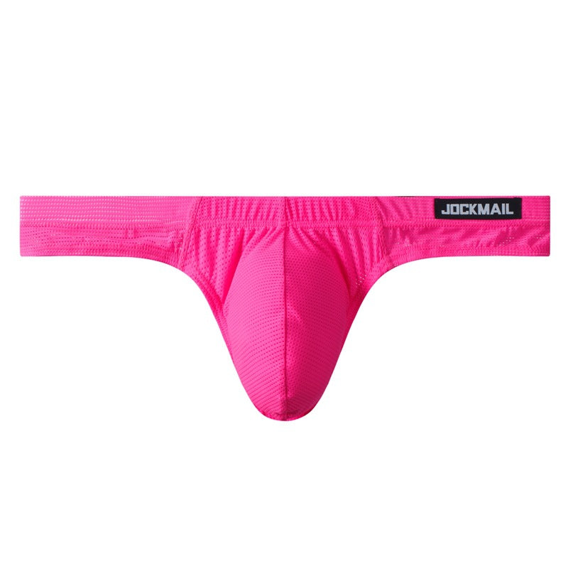 Men's Simple Breathable Mesh Pouch Bikini