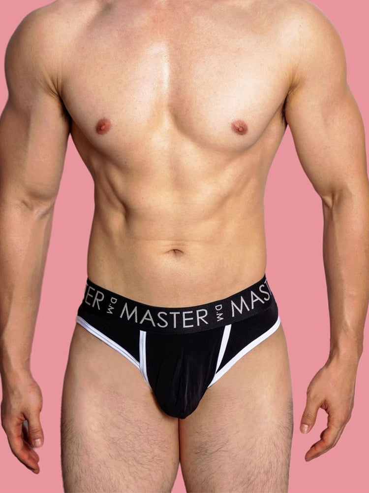 3 Pack Men's High Elasticity Quick-Dry Gun Egg Separation Wide Waist Briefs