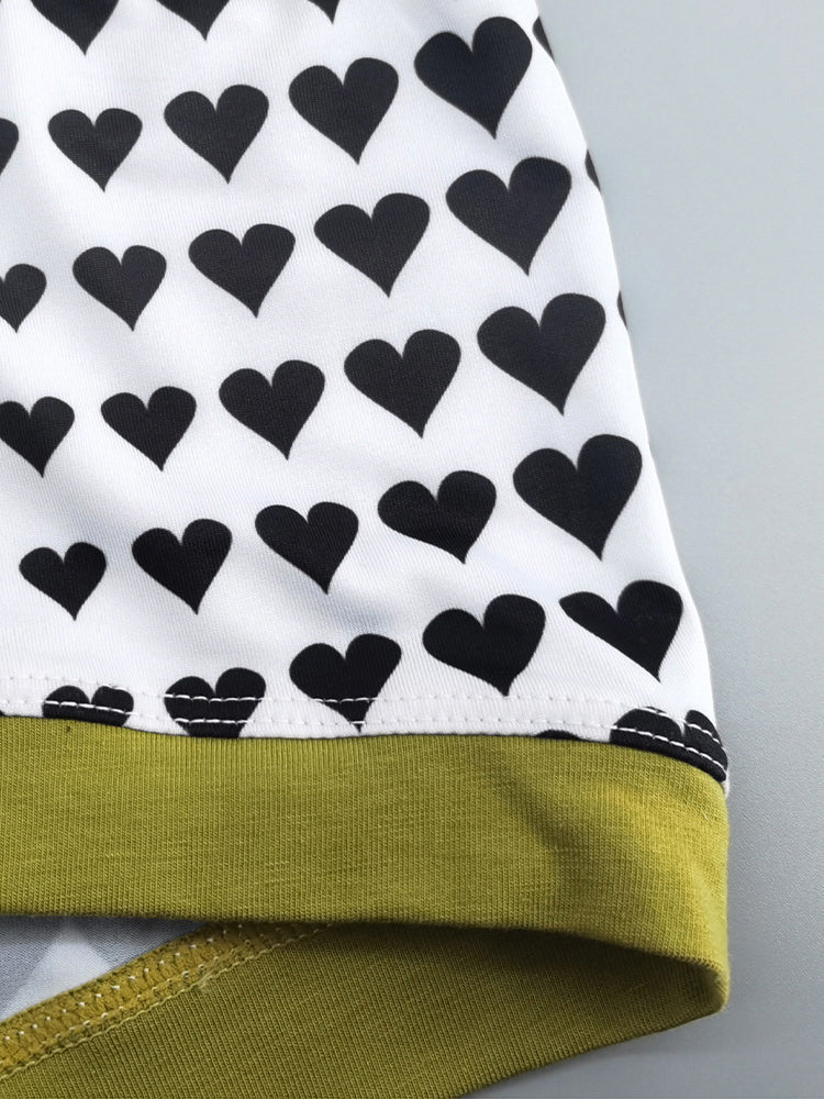 2 Pack Men's Low Rise Sexy Heart U-Shaped Pouch Boxer Briefs