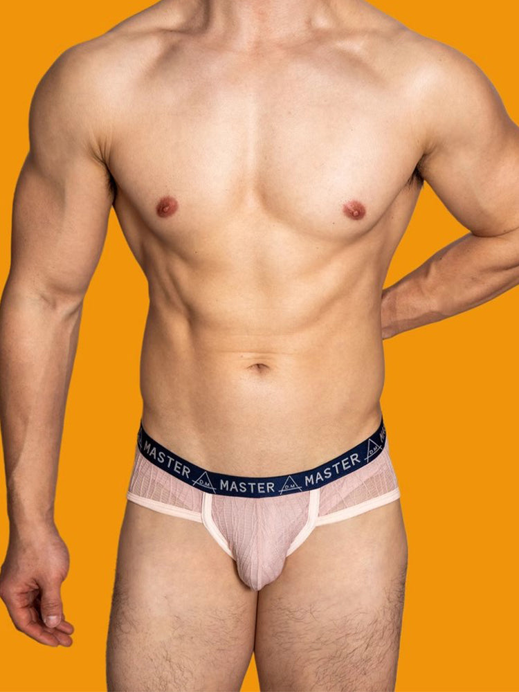 2 Pack Men's Low-Rise Sexy Lace U-Pouch Briefs