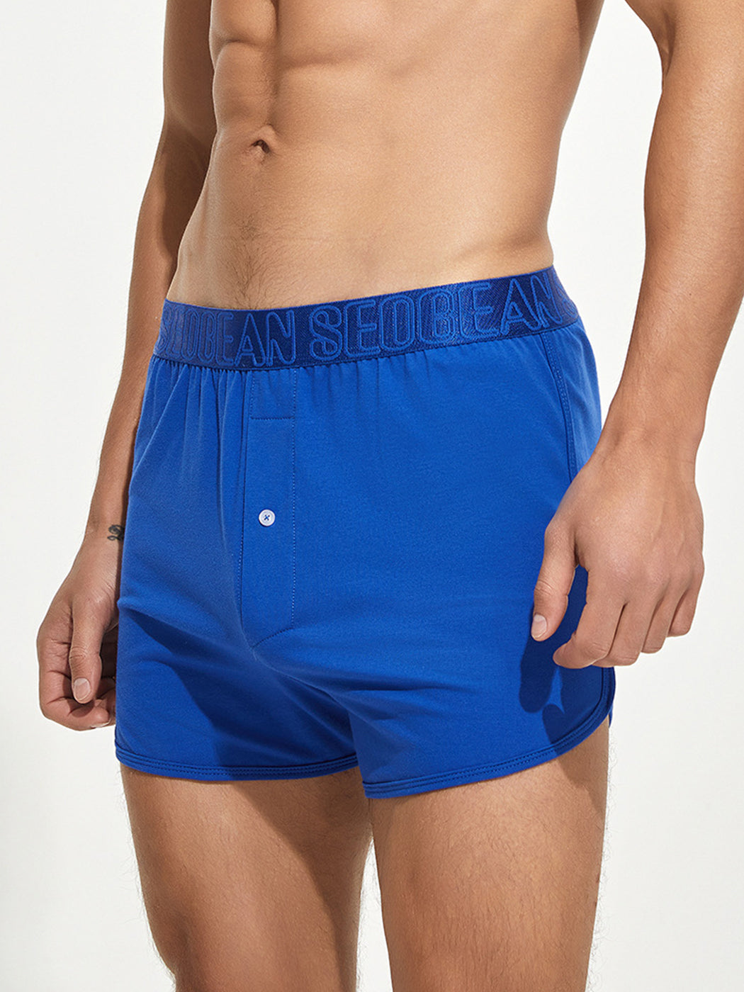 Men's Knitted Boxers With Button Fly