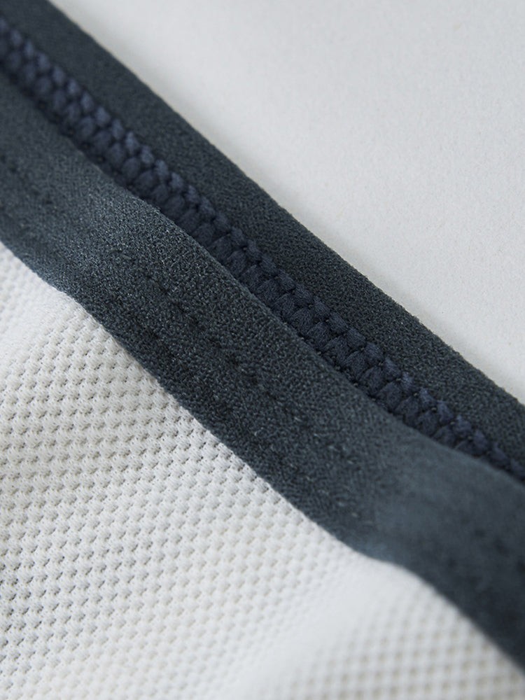 Men's Spliced Striped Mesh Pouch Briefs