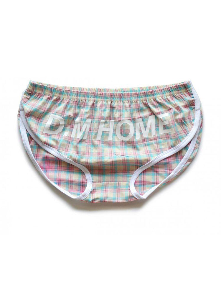 2 Pack Men's Loose Aloha Cotton Plaid Home Pants