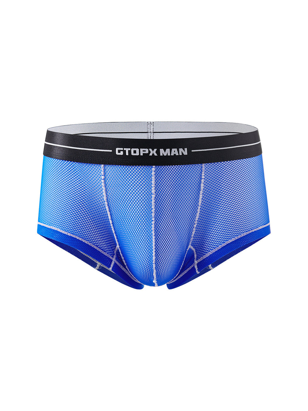 2 Pack Men's Sexy Low-rise Transparent Mesh Trunks