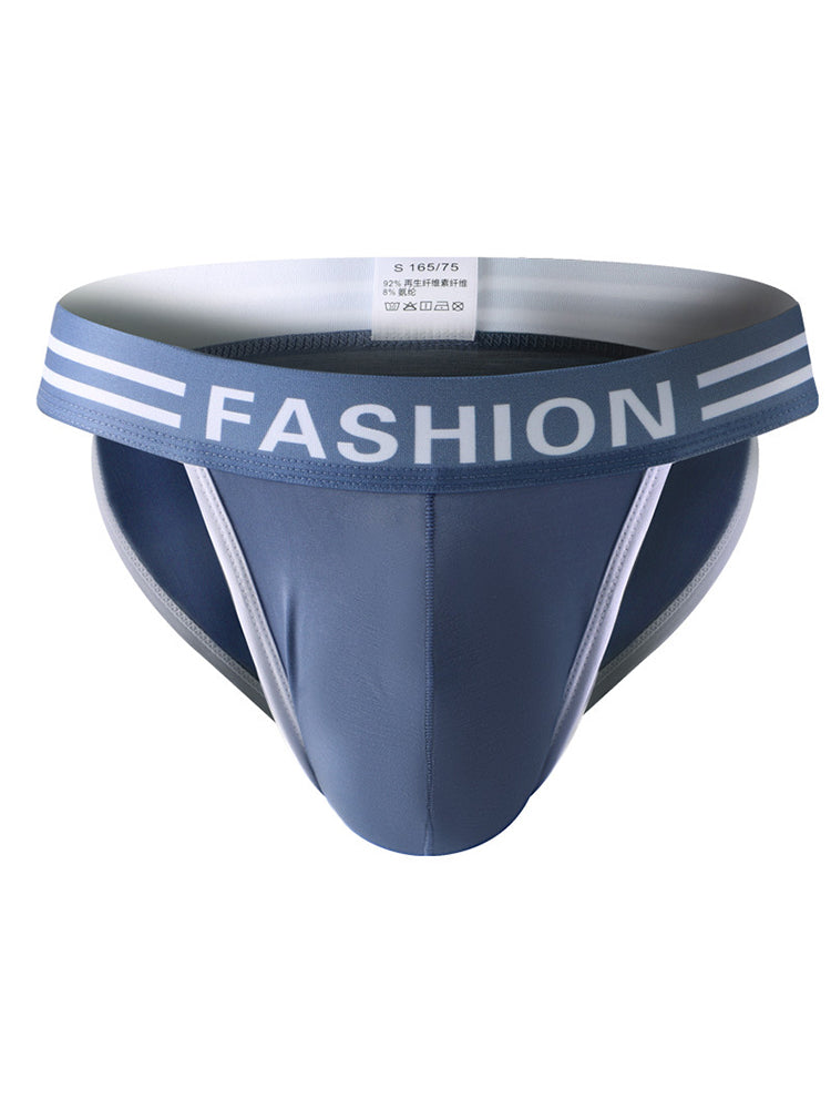 3 Pack Men's High-Cut Sexy Comfortable U-Convex Breathable Briefs